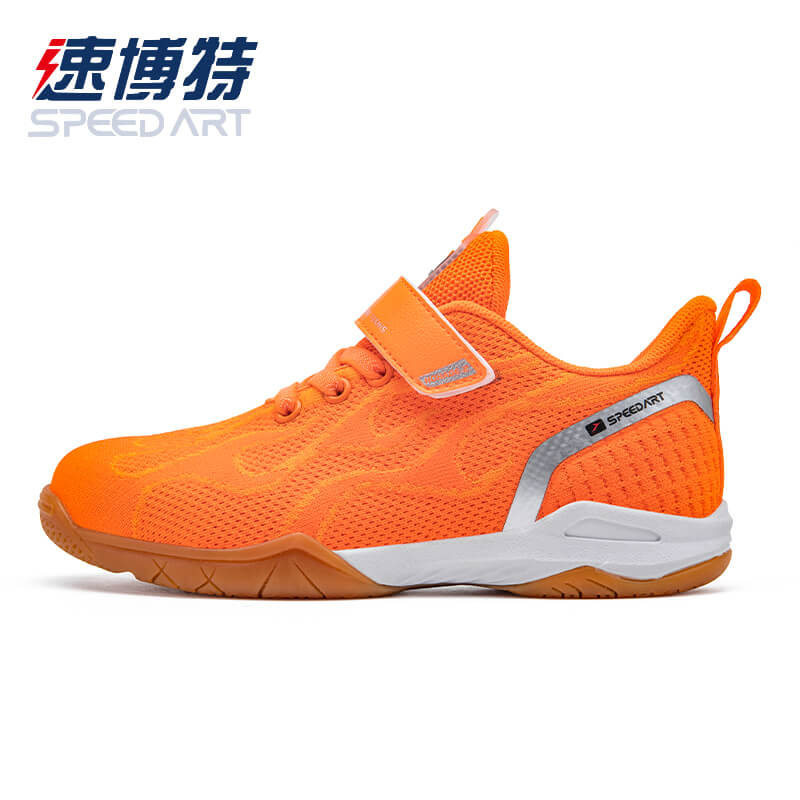 速博特SPEED ART 火影2代乒乓球鞋比赛训练室内透气防滑运动童鞋 快乐橙
