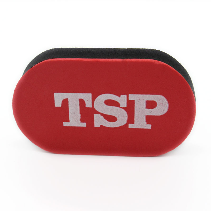 TSP 乒乓海绵擦反胶专用防尘海绵型胶皮刷84503 红色9.5*5.8cm