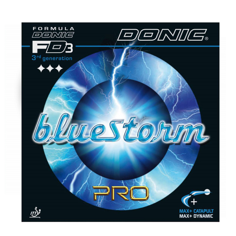 多尼克DONIC Bluestorm Pro 蓝色风暴 专业版乒乓球胶皮 反胶套胶 进口粘性皮蓝海绵 13071