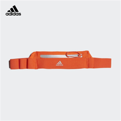 adidas阿迪达斯RUN BELT男女户外训练跑步运动腰包 亮橙色DY4919