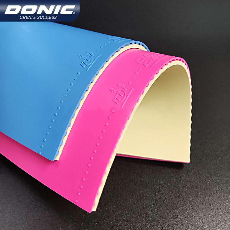 多尼克F1 彩色胶面套胶 DONIC彩色套胶系列 新款F1蓝色/粉色