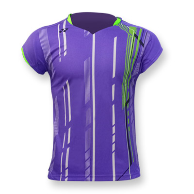 尤尼克斯YONEX羽毛球服 女士小圆领运动上衣短袖T恤 速干面料 20235EX 紫色