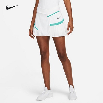 nike耐克网球服 女子22年澳网网球裙短裙快干透气运动裙子DD8634 白色