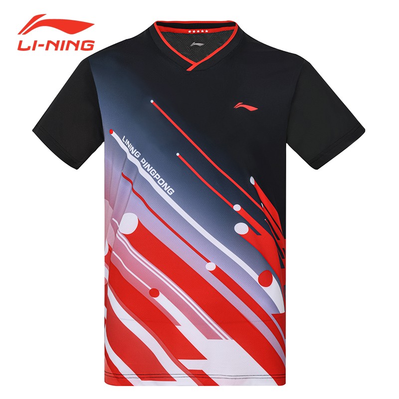 李宁（LI-NING）乒乓运动休闲短袖AAYS017