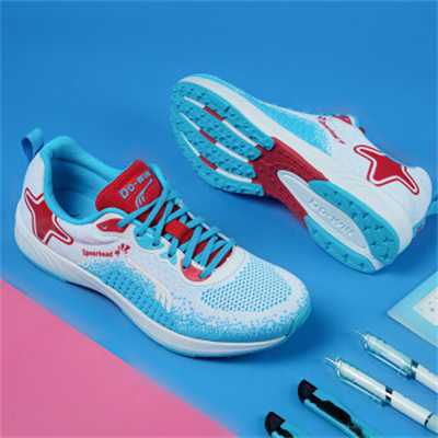 多威Dowin 跑鞋男女新款鋒芒4代中考體育考試專用鞋體測鞋學生運動鞋 白藍CT81201D