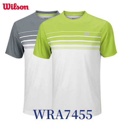 Wilson威尔胜网球服 男款网球圆领衫T恤运动服男款短袖 WRA7455 