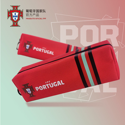葡萄牙国家队官方商品 C罗足球迷新款笔袋文具袋学生便携帆布款