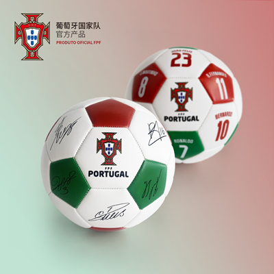 葡萄牙国家队官方商 C罗B费球星印号签名足球欧洲杯珍藏新款礼