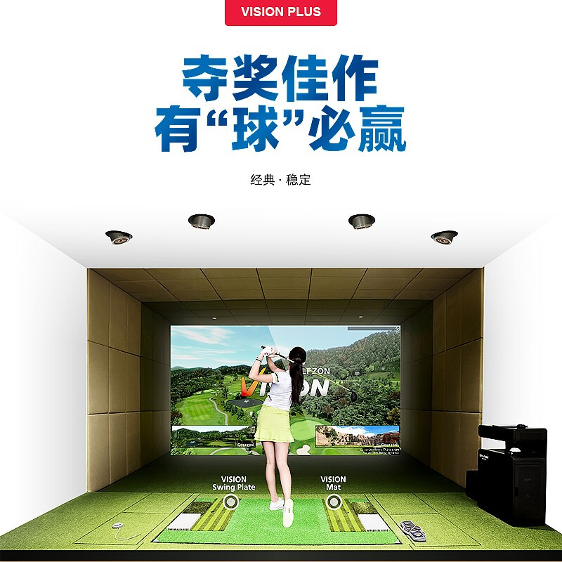 GOLFZON高尔夫尊 室内高尔夫模拟器 韩国进口3D高尔夫模拟器VISION-T1VB