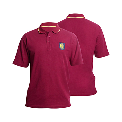 西班牙国家队官方POLO经典红黄短袖POLO衫刺绣T恤球迷运动透气 官方红色