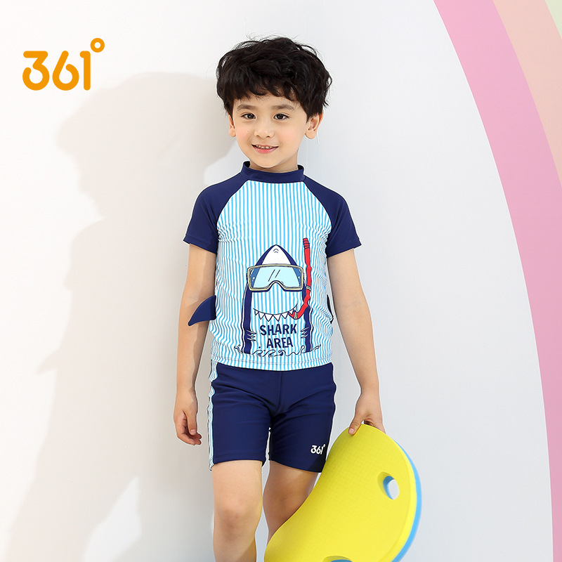 361° 儿童泳衣 男女童分体泳装 蓝色小鲨鱼  SLY195032