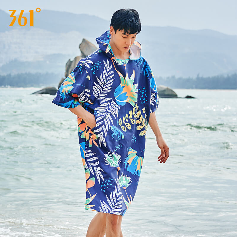 361度 时尚沙滩浴袍 吸水沙滩浴袍游泳装备运动海边旅行易携带SLY219005