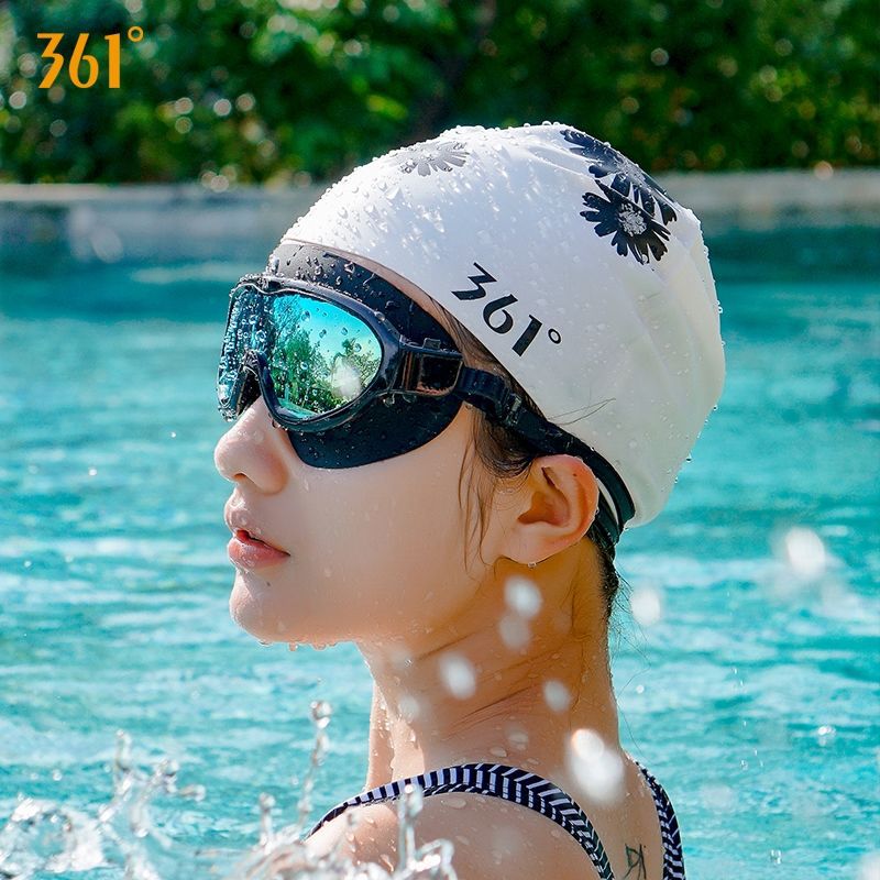 361度 硅胶防水帽可爱印花收纳长发时尚游泳装备SLY186031