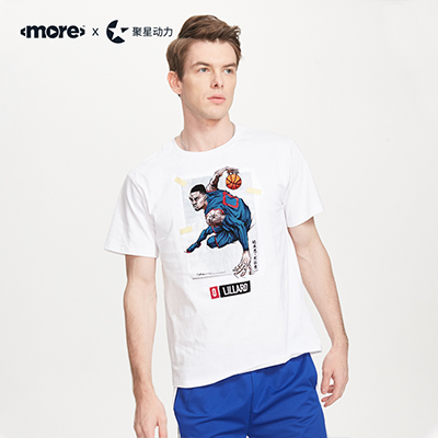 达米恩利拉德官方商品 球星Lillard新款T恤短袖篮球迷动漫款周边