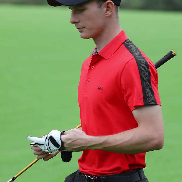 PGM 高尔夫运动男装上衣 新款 红色 YF397