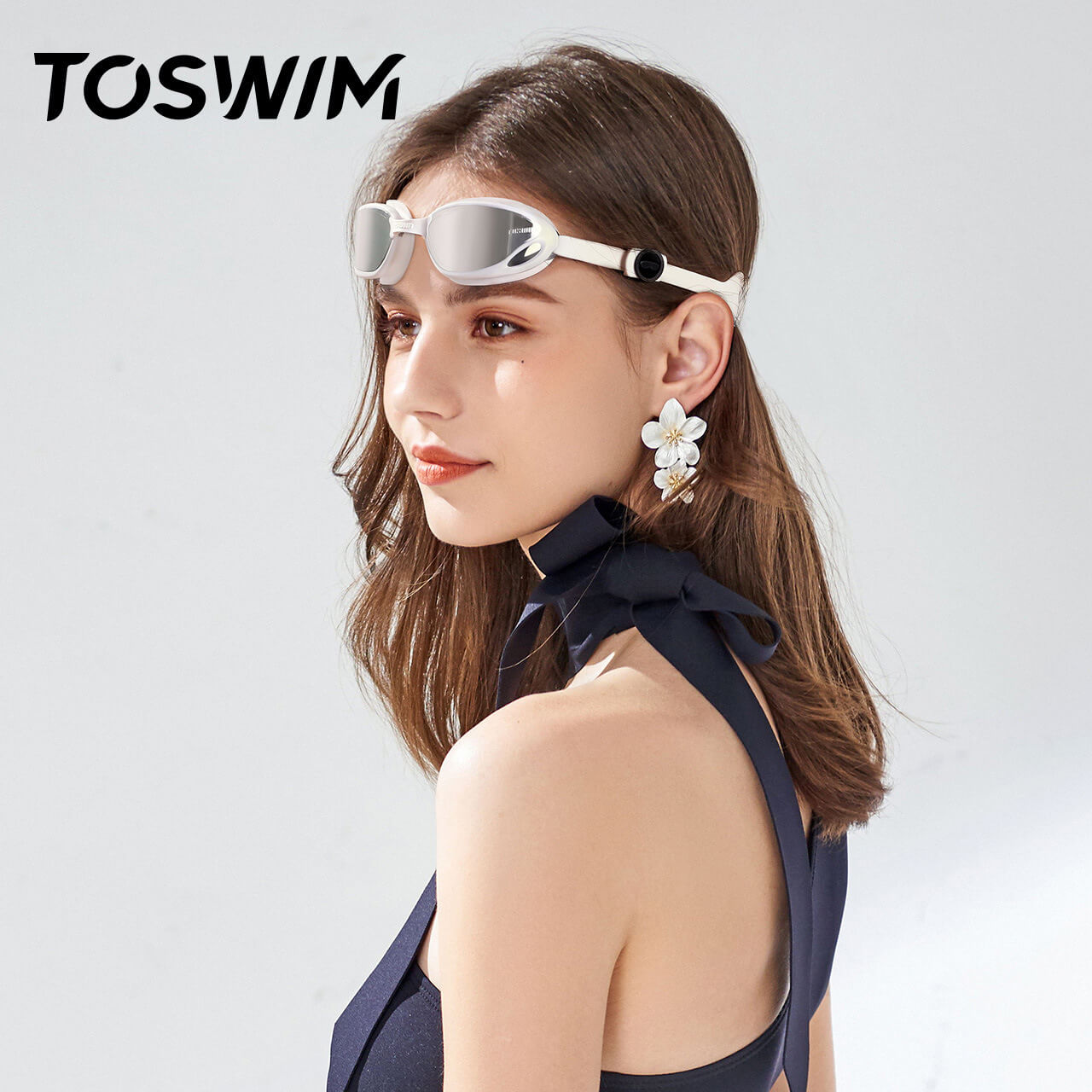 TOSWIM拓胜 高清泳镜防雾防水男女士游泳眼镜装备TS91300278