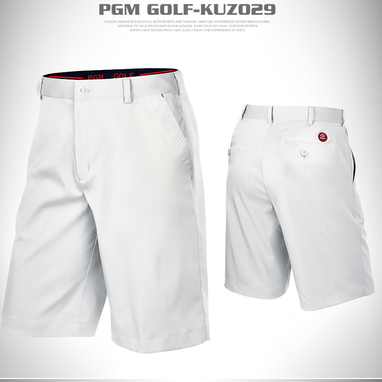 PGM 高尔夫男款运动短裤 白色 KUZ029