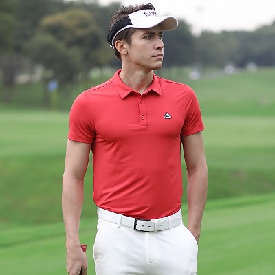 PGM 高尔夫男士短袖T恤 桔红色 YF240