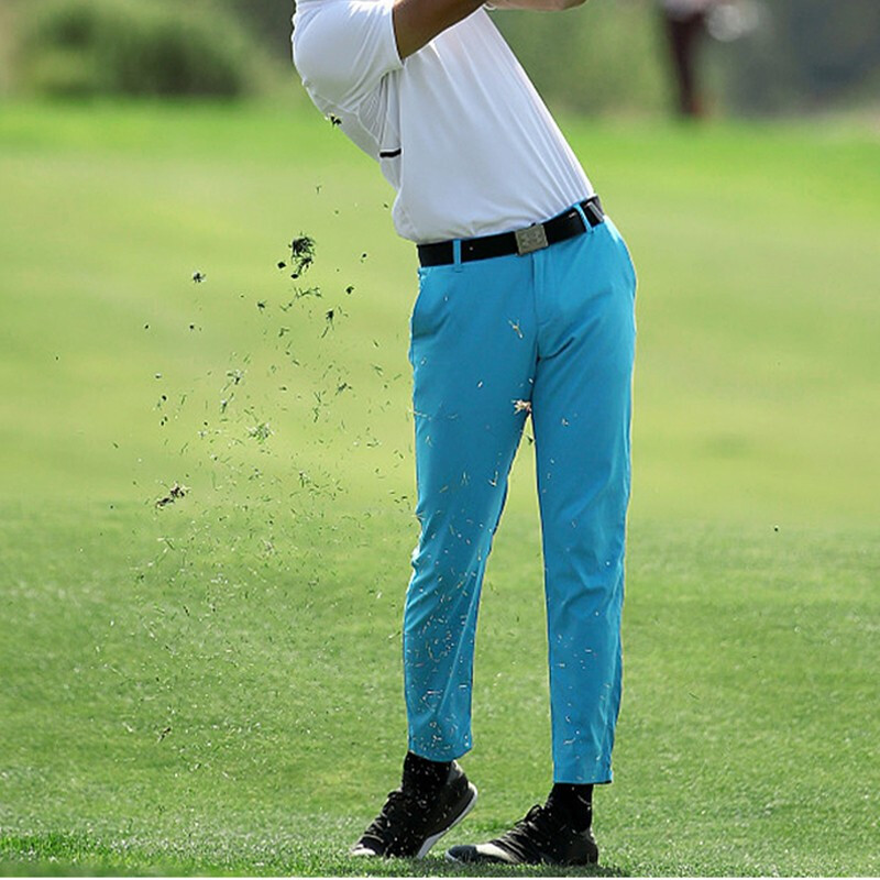 PGM 高尔夫裤子 男士夏季长裤薄款 蓝色 KUZ056
