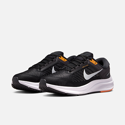 Nike耐克官方 AIR ZOOM STRUCTURE 24 男子跑步鞋 DA8535-003 黑/白金色