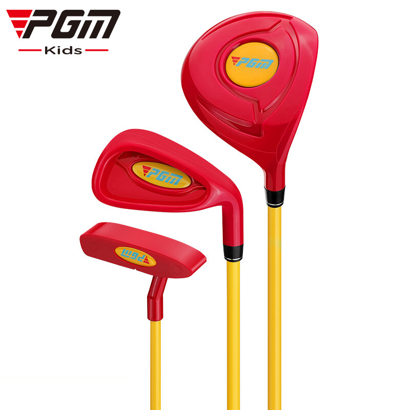 PGM 高尔夫儿童塑料套杆 推杆 铁杆 1号木 JRTG011 红色（不含球包）