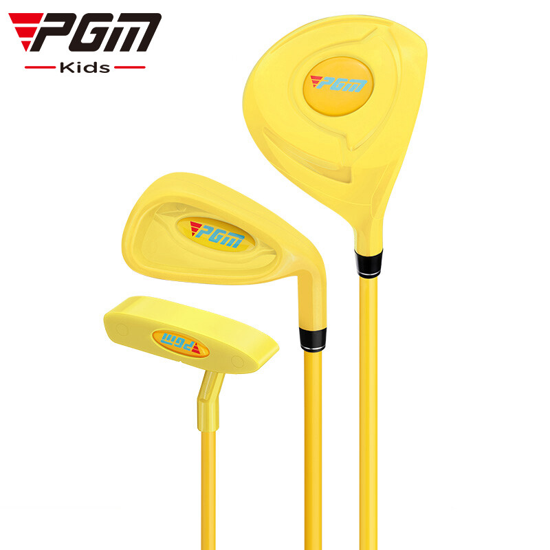 PGM 高尔夫儿童塑料套杆 推杆 铁杆 1号木 JRTG011 黄色（不含球包）