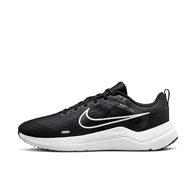 Nike耐克官方DOWNSHIFTER 12男子跑步鞋夏季新款透气轻盈 DD9293-001 黑/白