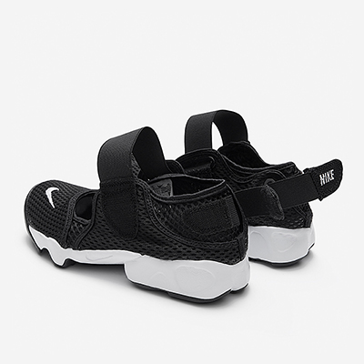 Nike耐克官方儿童RIFT幼大童运动鞋透气夏季网面耐克忍者鞋 322359-014 黑/白