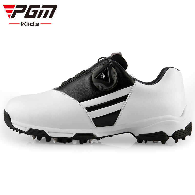 PGM 儿童高尔夫球鞋 儿童防水鞋子 XZ131-白黑色