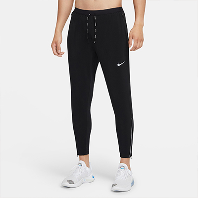 Nike耐克官方PHENOM男子梭织跑步长裤运动裤速干锥形反光 CU5513-010 黑色