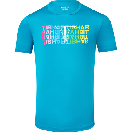 TIBHAR挺拔 乒乓球服男 男女乒乓球运动服速干透气比赛服T恤新款 2020-6 湖蓝