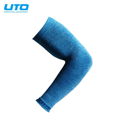 UTO悠途 骑行运动高弹透气护手肘护臂自粘弹性绷带运动护肘绑带 男女同款 天蓝色