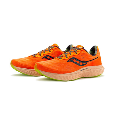 Saucony索康尼男子跑鞋跑步鞋运动鞋经典款Triumph胜利19旗舰级缓震 S20678-45 桔色