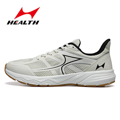海尔斯竞速跑鞋男女学生体测中考体育专用鞋训练跑步鞋 705V1 米白色 