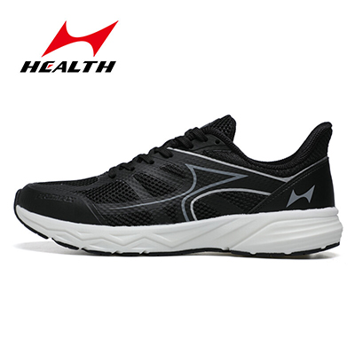 海尔斯竞速跑鞋男女学生体测中考体育专用鞋训练跑步鞋 705V1 黑色