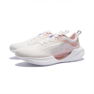 李宁女鞋跑步鞋2022超轻19女子反光轻质跑鞋ARBS002-14 桃粉色