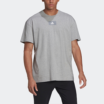 adidas阿迪达斯男装夏季新款运动短袖T恤 灰色
