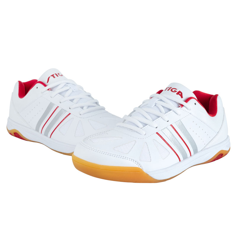 斯帝卡STIGA CS-4621 专业乒乓球鞋 白红色，男女同款