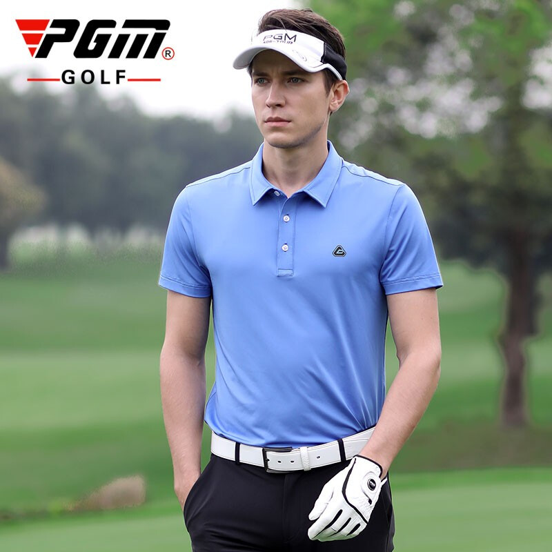 PGM 高尔夫短袖 夏季新品 男士运动T恤 YF236 蓝色