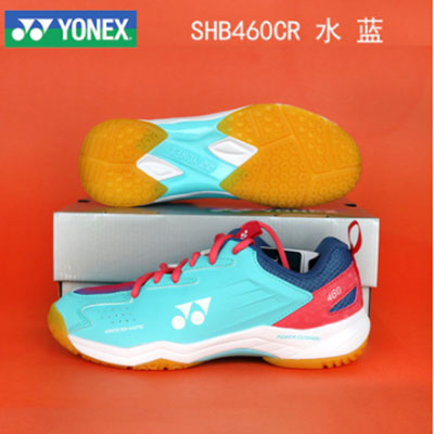 YONEX尤尼克斯羽毛球鞋 460CR 男女羽鞋 防滑减震运动鞋 水蓝 SHB460CR