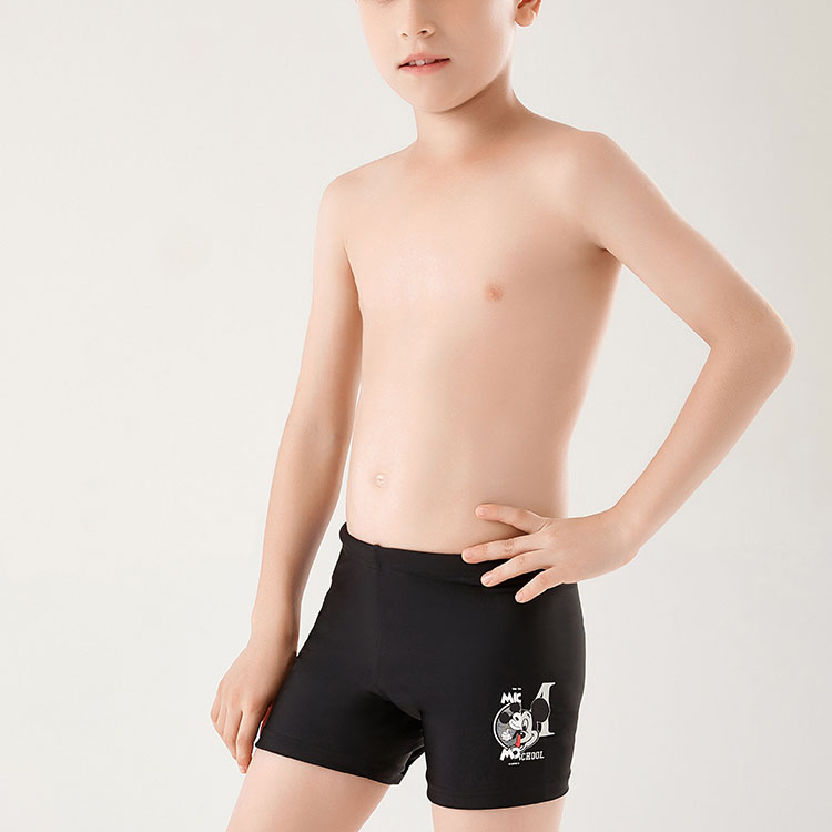 Yingfa英发 迪士尼男款儿童泳裤青少年学生游泳裤D26213-1黑色
