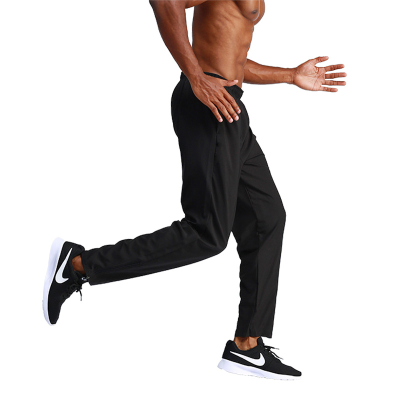 UABRAV安步威 男士运动裤 夏季健身跑步篮球直筒长裤 T48 黑色