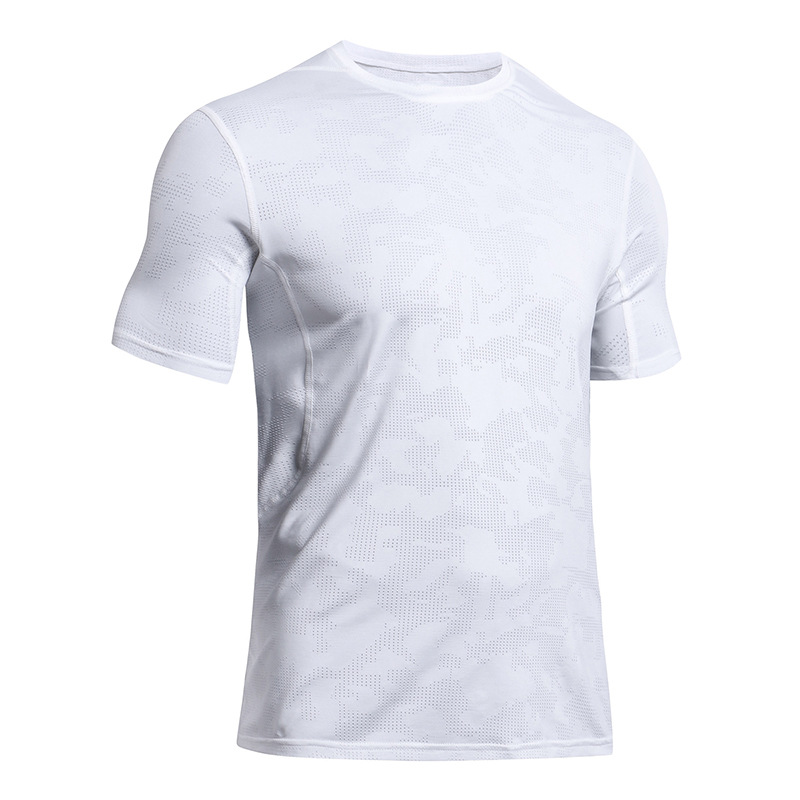 UABRAV安步威 男士速干训练短袖 夏季宽松透气运动T恤 46 白色