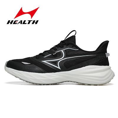 海尔斯竞速跑鞋男女学生体测中高考比赛训练鞋千米竞速跑步鞋 KMRUN 黑色