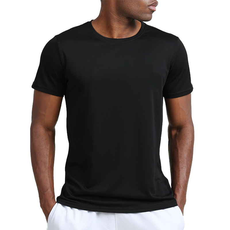 UABRAV安步威 男士健身运动短袖 户外跑步篮球运动T恤 72 黑色