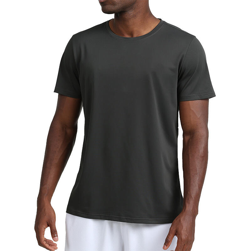 UABRAV安步威 男士健身运动短袖 户外跑步篮球运动T恤 72 深灰色