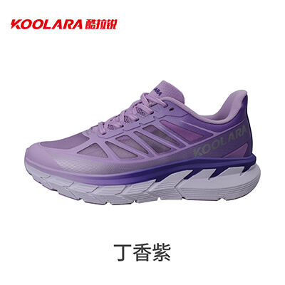 KOOLARA/酷拉锐拉尼卡运动鞋网面男女新款轻便专业竞速跑步鞋防滑 丁香紫
