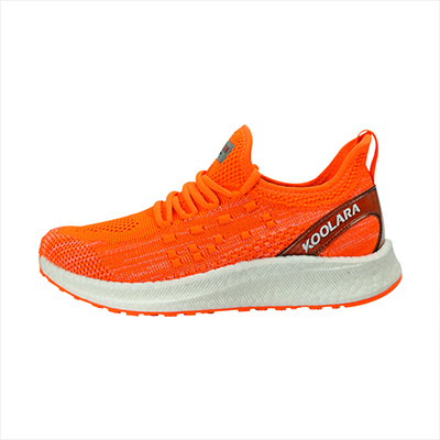 KOOLARA/酷拉锐幻影马拉松跑步鞋透气男女款网面透气运动鞋一脚蹬 荧光橙