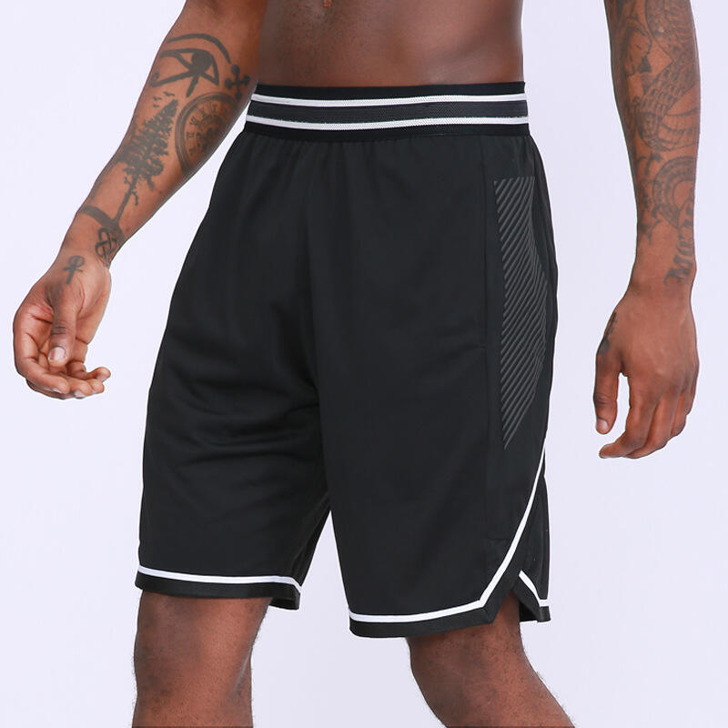 UABRAV安步威 男士健身跑步裤 夏季篮球运动五分裤 威97 黑色