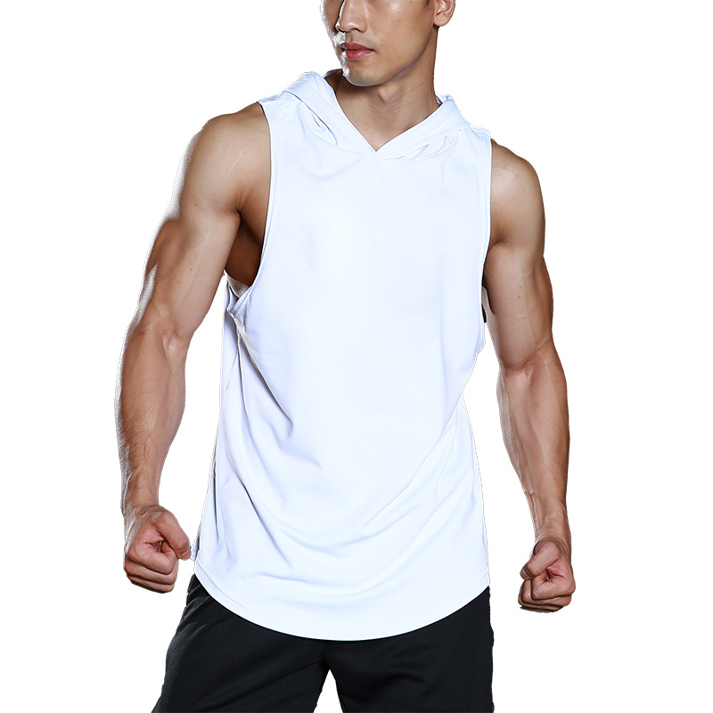 UABRAV安步威 男士健身训练背心 速干跑步运动健身坎肩 B660 白色